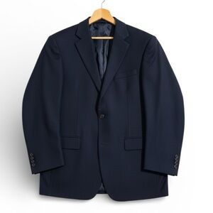 Vintage Geoffrey Beene Classic Navy Blazer Old Money Country Club Men's Size 40L